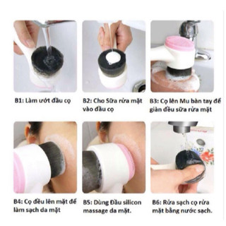 Cọ Rửa Mặt 2 Đầu Siêu Sạch