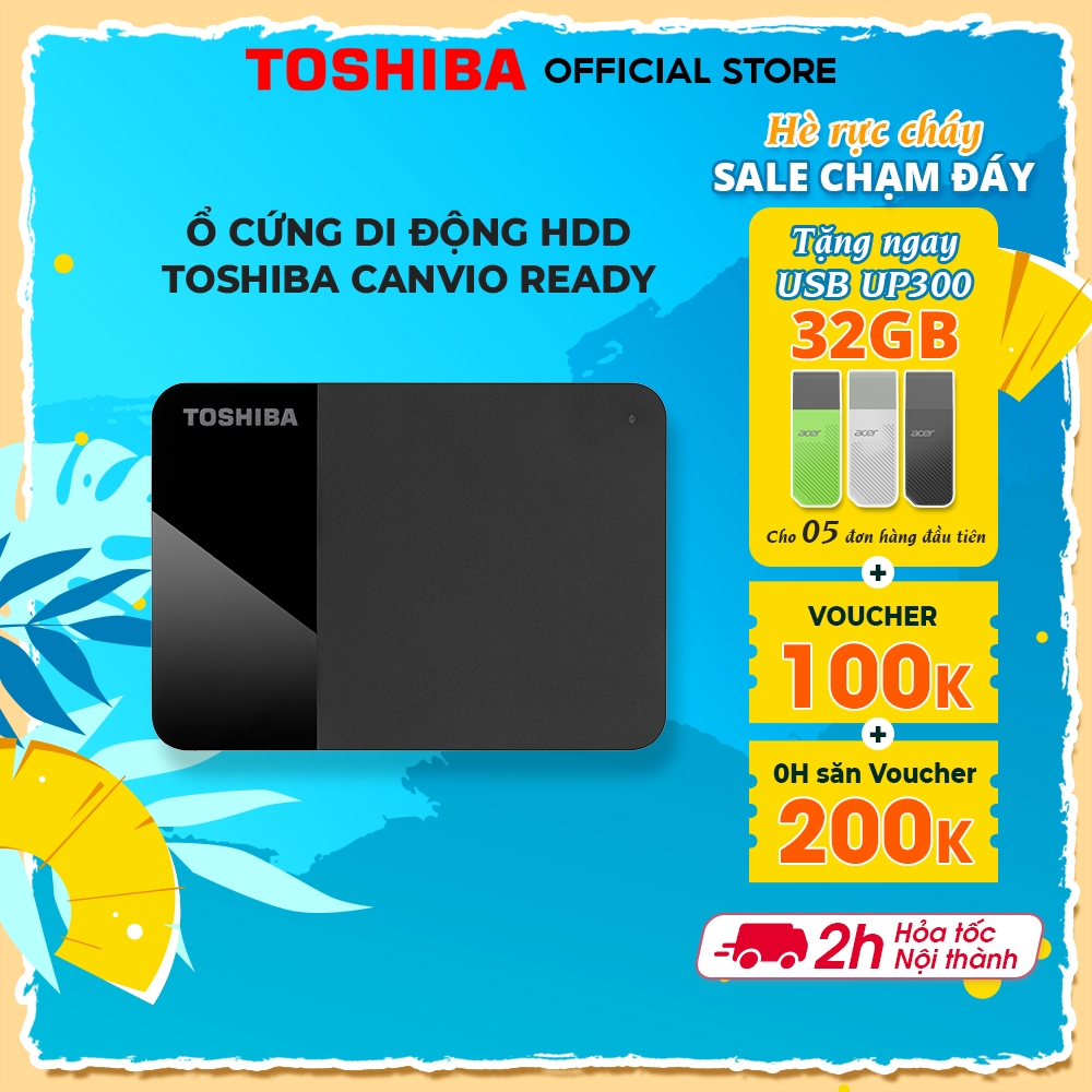 Ổ cứng di động HDD Toshiba Canvio Ready 1TB I 2TB I 4TB chính hãng bảo hành 3 năm