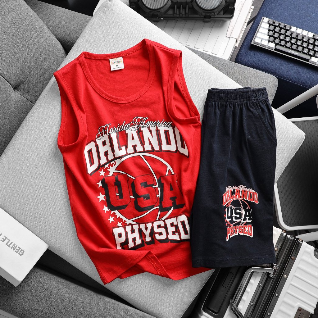 Sale Bộ sát nách bé trai size đại Janeshop , bộ ba lỗ bé trai size đại  xuất dư siêu đẹp và mềm mát 