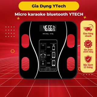 Cân Điện Tử YTECH Thông Minh Sạc USB Kết Nối Điện Thoại Qua Bluetooth Màn Hình LCD HD, Trọng Lượng Tối Đa 180kg C2