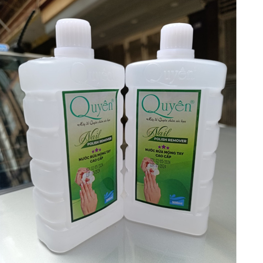 Nước rửa móng quyên , axetol, acetol 500ml