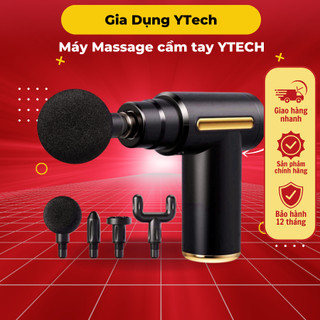 Máy Massage cầm tay YTECH súng mát xa toàn thân 6 cấp độ chuyên sâu vai lưng giảm đau mỏi, dãn cơ sau tập cerave