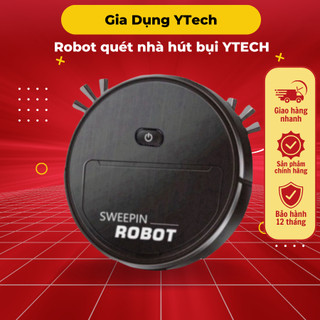 Robot quét nhà hút bụi YTECH lau nhà thông minh, Máy Hút Bụi đa chức năng giá rẻ HOT HOT