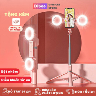 Gậy chụp ảnh 3 chân DiBee, gậy chụp hình, gậy sefie tặng kèm remote chụp ảnh, tripod có đèn sáng, bảo hành 6 tháng