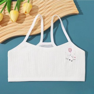 Áo bra bé gái 2 lớp dạng lưới thông thoáng áo lót lá trẻ cấp 1 cấp 2