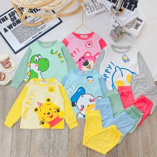    RiO Kids   Bộ dài tay thun lạnh cho bé trai bé gái   MINGY BABY  - Bộ dài tay in hình lớn cho bé trai bé gái 