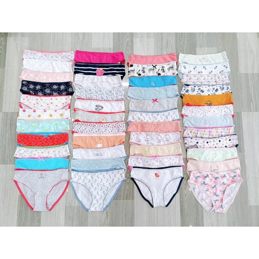 Set 5 chiếc quần chip Tex dư xịn bé gái