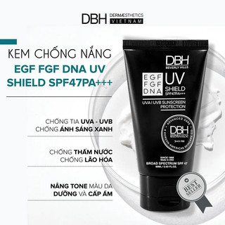 Kem chống nắng DBH SHIELD SPF50+ 60ml bảo vệ da chống lại ung thư giảm oxy hoá dưỡng ẩm dưỡng trắng 