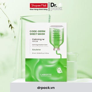  Mặt nạ dưỡng da Labiotte Code-Derm Calming Azulene Hàn Quốc 25ml