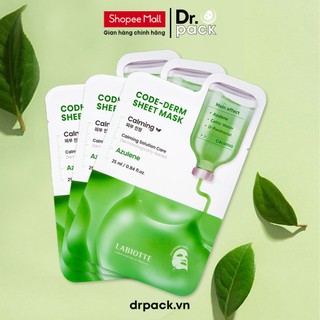  Mặt nạ dưỡng da Labiotte Code-Derm Calming Azulene Hàn Quốc 25ml