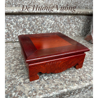 Đế hương vuông - đế để tượng - tam cấp - gỗ hương lào