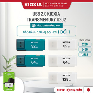 Usb 2.0 kioxia transmemory 32gb | 64gb | 128gb lưu trữ bền bỉ - hàng chính hãng