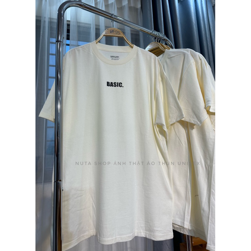 ÁO THUN UNISEX BE SỮA BASIC ĐỦ SIZE kèm ảnh thật
