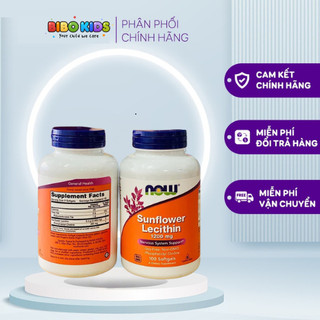 Viên uống chống tắc tia sữa Now Sunflower Lecithin 1200 mg