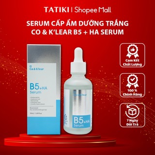 Serum Dưỡng Trắng Cấp Ẩm Phục Hồi Da Co & K'lear B5 + HA Serum 50ml