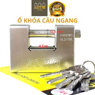 Ổ Khoá Cửa Cầu Ngang chống cắt chống đập, khoá chốt ngang thép nặng 1,1kg Công Nghệ Mỹ
