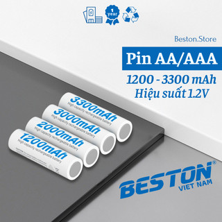 Lẻ 1 viên pin sạc aa 1.2v ni-mh dung lượng 1200mah, 2000mah, 3000mah, 3300mah - beston