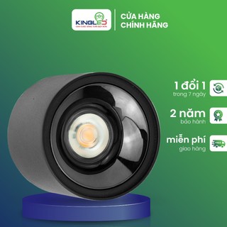 Đèn led ống bơ chiếu rọi cao cấp malachite kingled, ốp trần 12w sang trọng, da-obrc series