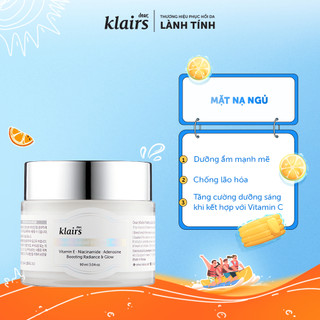 Mặt nạ ngủ dưỡng da Dear, Klairs Freshly Juiced Vitamin E Mask 90g