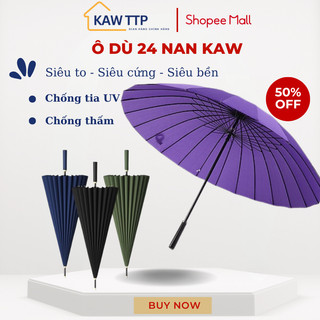 Ô Dù Siêu To 24  KAW Nan Kiểu Dáng Đẹp Cứng Cáp, Nhỏ Gọn, Chống Thấm Nước Chống tia UV