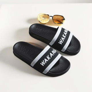 Dép lê thời trang quai ngang nam THOM đen. Hàng sẵn kho từ 38-43  - GIA KHANG STORE