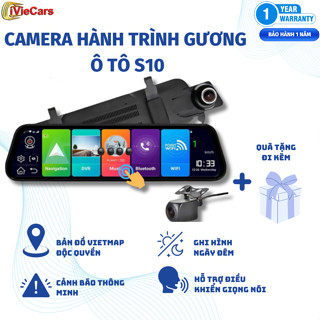 Camera hành trình ô tô S10 Vietmap S2 - Camera hành trình ô tô S10 FullHD có bản đồ navitel độc quyền cảnh báo tốc độ