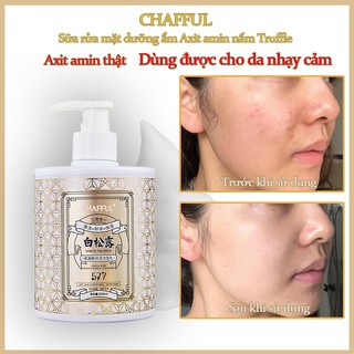 Sữa rửa mặt mụn đầu đen Sữa rửa mặt axit amin 500ml Làm sạch sâu Giảm mụn bọc đầu đen Thu nhỏ lỗ chân lông
