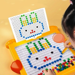 Bảng vẽ xếp hình nam châm thế hệ mới - đồ chơi giáo dục bảng vẽ bút bi nam châm từ tính cho bé