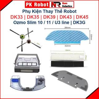 Phụ kiện lọc hepa, giẻ lau, đôi chổi cạnh thay thế robot ozmo slim 10, 11, u3 line, dk33, dk35, dk39, dk43, dk45