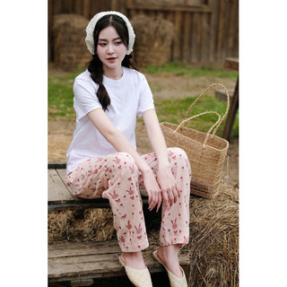 𝗛𝗮̀𝗻𝗴 𝗰𝗵𝗶́𝗻𝗵 𝗵𝗮̃𝗻𝗴 Quần ngủ xô muslin hoạ tiết dễ thương - O.N WORKSHOP