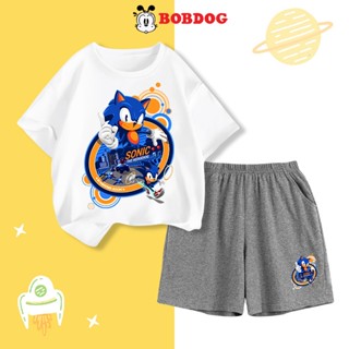Đồ bộ bé trai BOBDOG, áo quần thun cotton mới in hình Nhím Sonic A81 cute dễ thương cho bé