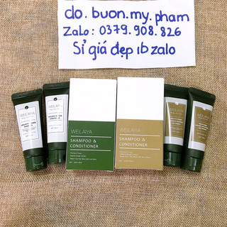 [Dùng thử] CẶP GỘI + XẢ GỪNG WELAIYA (20ml+20ml)