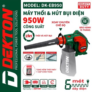[Dekton Anh Tuấn Q.12 - Bảo Hành 24 Tháng] Máy Thổi Bụi Sử Dụng Điện Dekton / DK-EB950 / Rotor Dây Đồng / Có Chỉnh Tốc