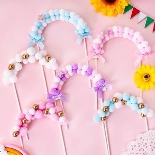 Cổng Bông trang trí bánh kem, trang trí bánh sinh nhật, cổng bông cắm bánh