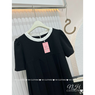 Váy dập li viền sm