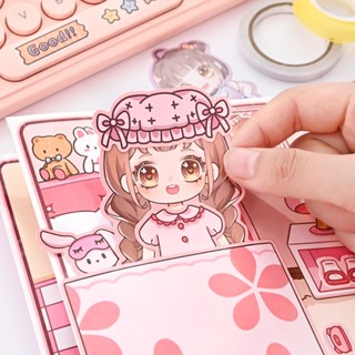  Bộ Tranh Giấy Cắt Dán thủ công DIY Phòng búp bê Cho Bé Gái 