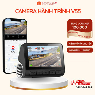 Camera Hành Trình KAW 048H Ghi Hình Siêu Nét ,Chất Lượng 4K, Kết Nối Ứng Dụng, Tích Hợp WIFI GPS