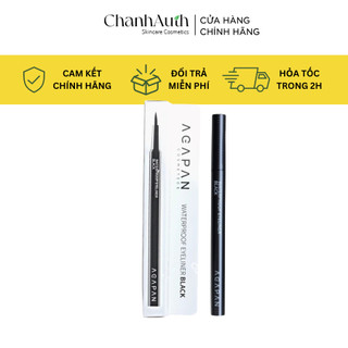 Bút kẻ mắt dạ không lem, không trôi Agapan Waterproof Eyeliner Black