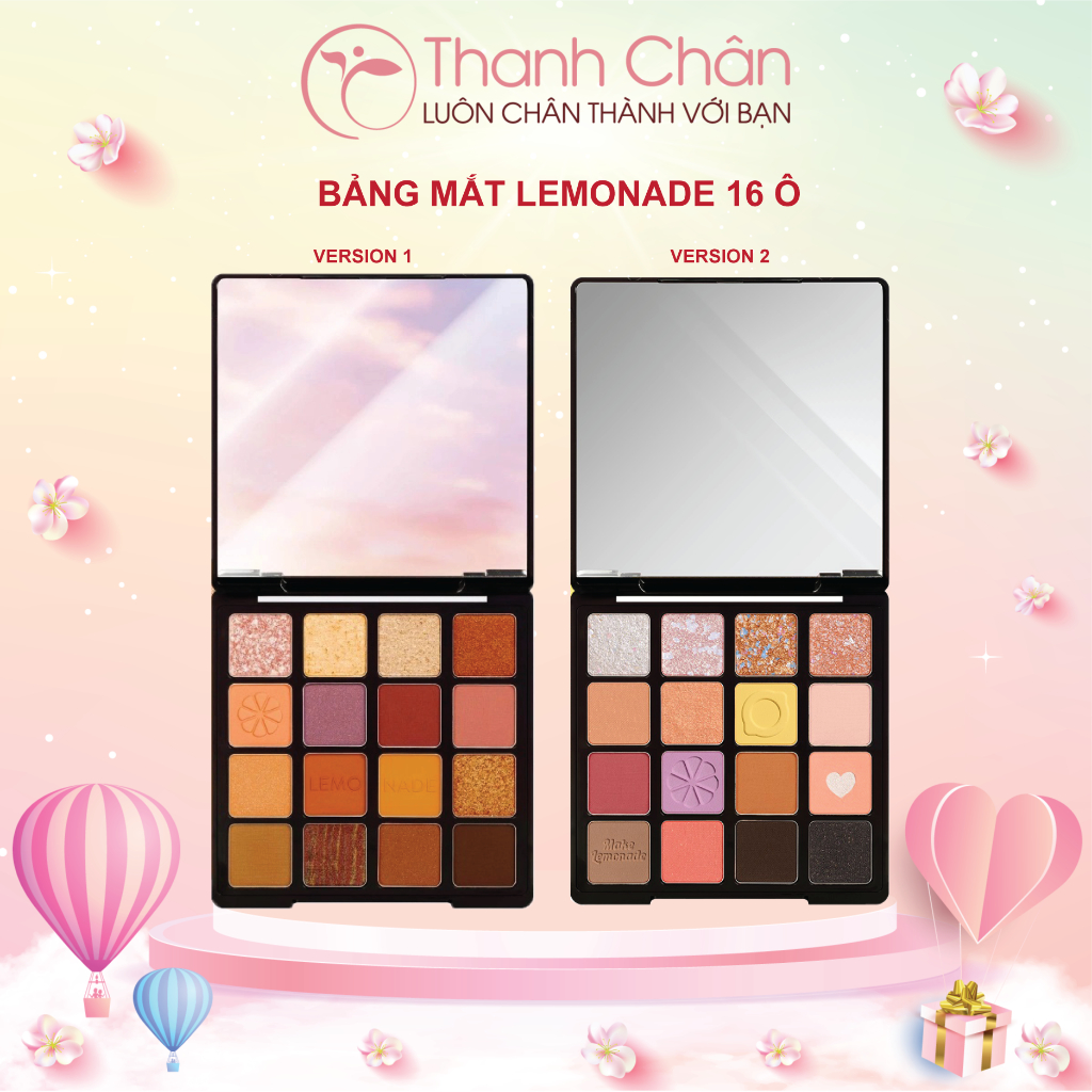 Phấn mắt Lemonade Aesthetic Eyeshadow Palette (16 ô)
