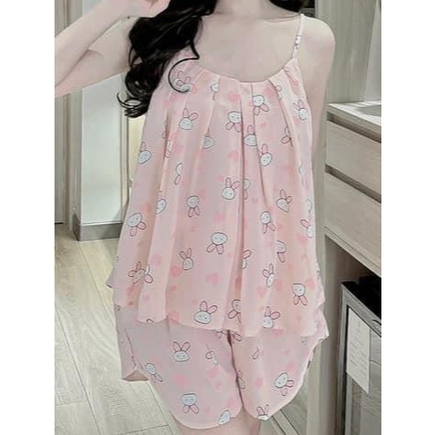 Bộ pijama mặc cho nữ,áo dây sexy ,Đồ bộ mặc nhà dễ thương,sét bộ pijama mặc nhà DÂY SEXY