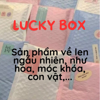 LUCKY BOX sản phẩm len handmade, móc len, móc khóa len