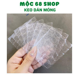 Miếng dán móng tay silicon tấm 24 miếng nhỏ đủ size, miếng dán nailbox - Mộc 68 shop
