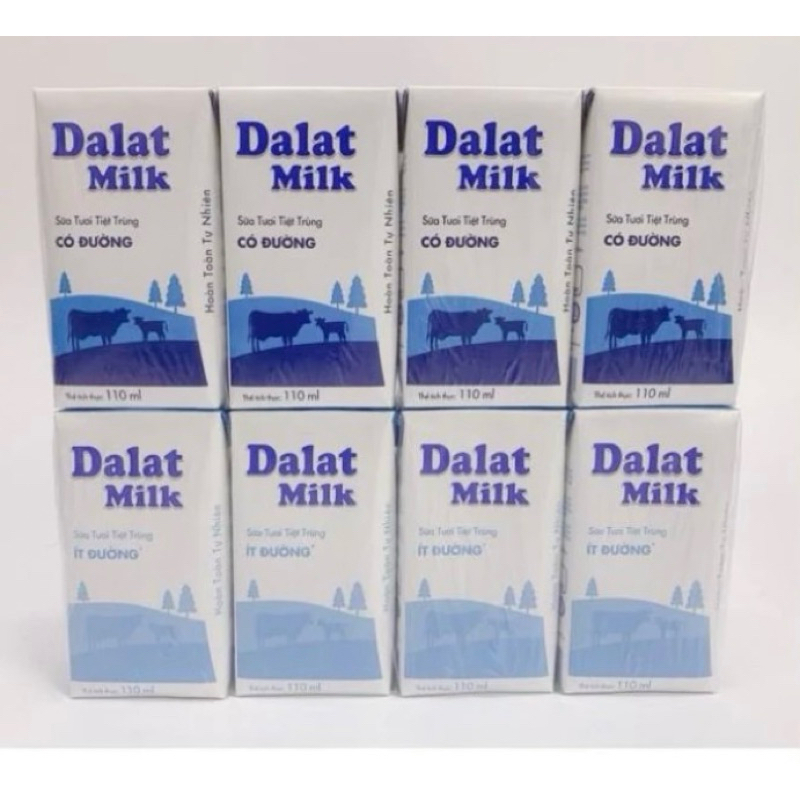 Sữa tươi tiệt trùng DaLat Milk 110ml