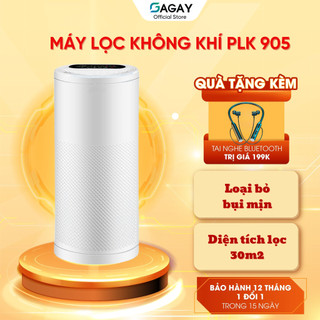 Máy lọc không khí PLK-905 máy lọc diệt khuẩn bộ lọc HEPA, than hoạt tính, hẹn giờ, trang bị diệt khuẩn tia cực tím