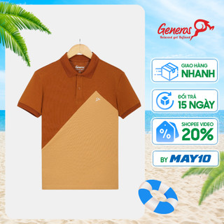 Áo polo nam Generos nhiều mẫu áo thun nam có cổ form suông chất cotton bền mát co giãn thoải mái
