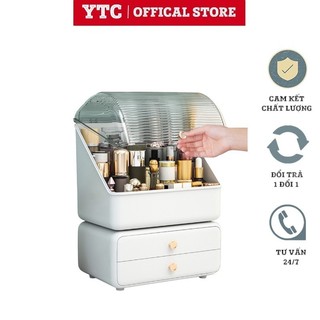 Hộp đựng mỹ phẩm YTC 3 Tầng ngăn kéo để bàn chống bụi có thể tách đôi riêng biệt sáng tạo