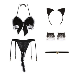 Đồ ngủ cosplay mèo nóng bỏng, sexy kèm bờm