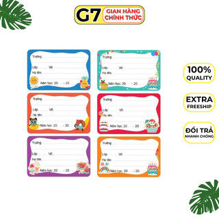 Tập nhãn vở loại đẹp, nhãn vở có decal dán (10c)