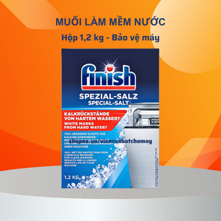 Muối rửa bát Finish 1.2kg nhập khẩu Đức, muối làm mềm nước bảo vệ máy rửa bát - Nhập Khẩu Chính Hãng