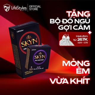 Combo Trải Nghiệm Đẳng Cấp - Bao cao su Lifestyles Skyn Intense Nonlatex 10 bao + 1 Bao cao su SKYN Elite 3 bao